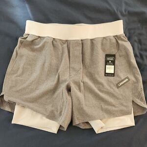 Mens Legend Athletic Shorts, Grey